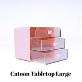 Cartoon Tabletop Cabinet β Cute & Compact Desk Storage